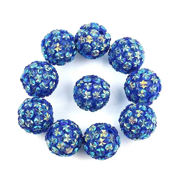 10Pcs Opaque Acrylic Beads