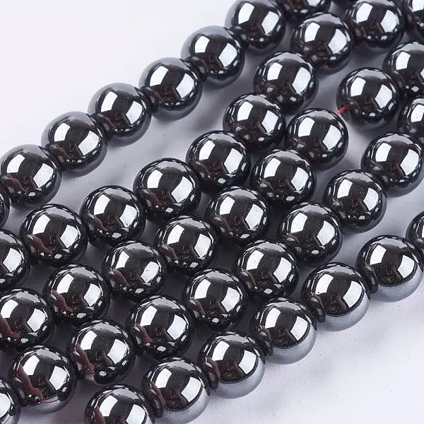 Non-Magnetic Synthetic Hematite Beads Strands