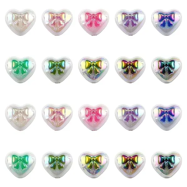 35Pcs UV Plated Acrylic Beads
