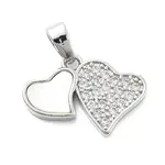 Brass Micro Pave Cubic Zirconia Pendants