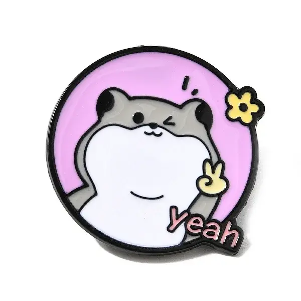 Yeah Hamster Enamel Pins