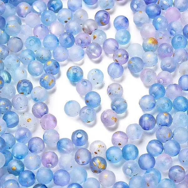 Frosted Transparent Acrylic Beads