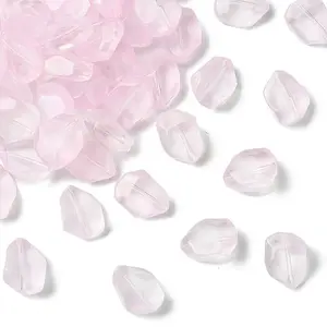 50Pcs Transparent Spray Paint Glass Beads