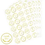Word Gold Foil Self-adhesive Stickers