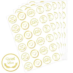 Word Gold Foil Self-adhesive Stickers