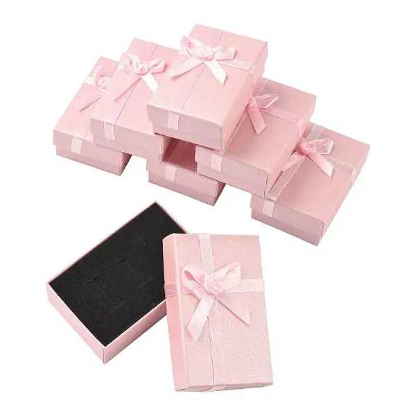 6Pcs Cardboard Paper Jewelry Set Boxes