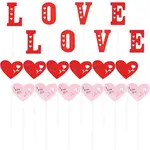 6 Sets 3 Styles 3D Wood Cake Insert Card