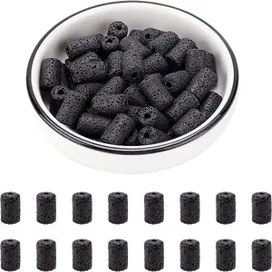 2 Strands Natural Lava Rock Beads Strands