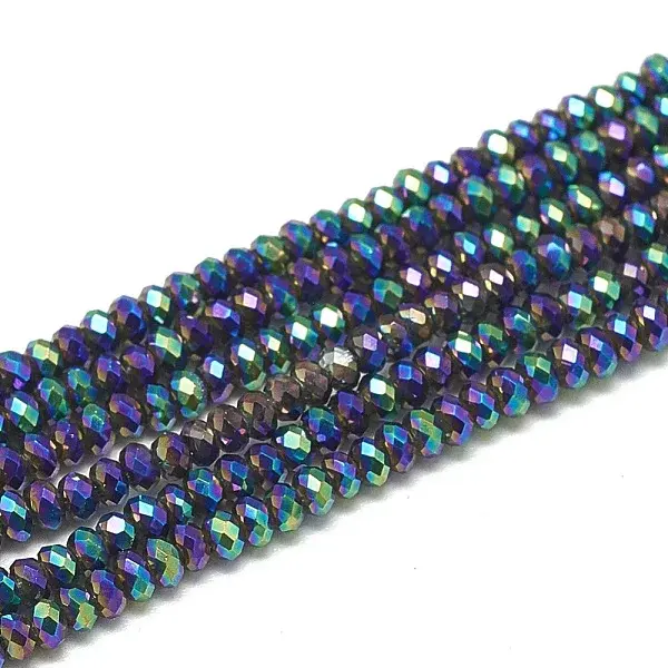 Electroplate Glass Beads Strands