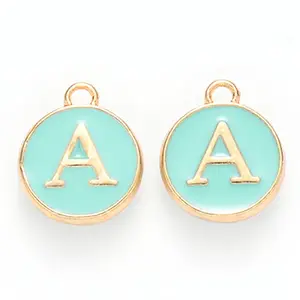 Golden Plated Alloy Enamel Charms
