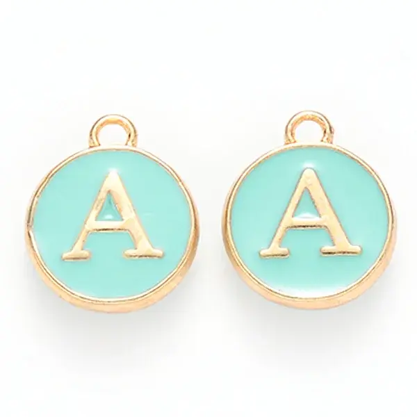 Golden Plated Alloy Enamel Charms