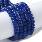 Dyed Natural Malaysia Jade Rondelle Beads Strands