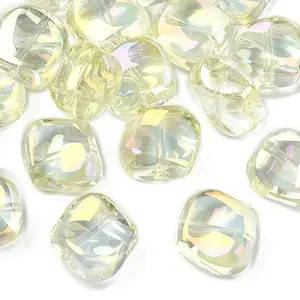 20Pcs Electroplate Glass Beads