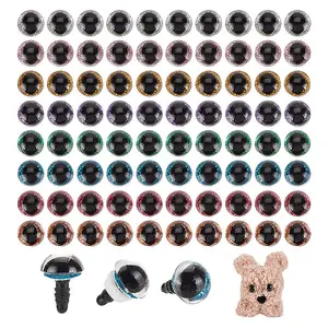 80Sets 8 Colors Plastic Safety Craft Eye