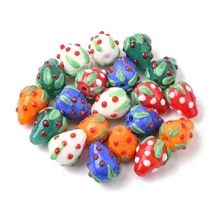 20Pcs Handmade Lampwork Bumpy Beads