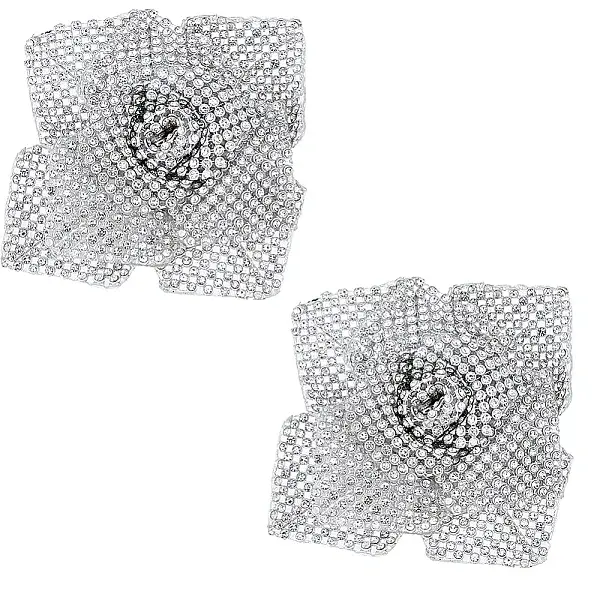 2Pcs Crystal Rhinestones Shoes Decoration