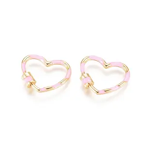 Golden Plated Brass Screw Carabiner Lock Charms