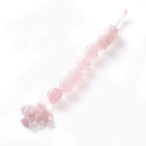 Natural Rose Quartz Car Hanging Decorations