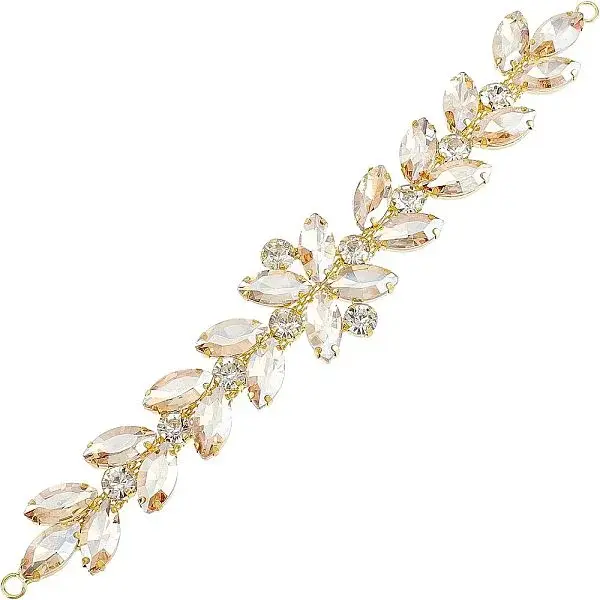 1Pc Shiny Flower Rhinestone Trim