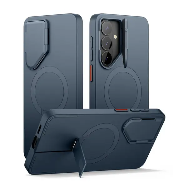 Suritch MagSafe Kickstand Camprotector obal Samsung Galaxy S26, modrý
