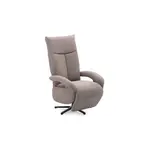 Sit & More KŘESLO, textil, šedohnědá