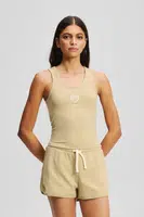 Top Karl Lagerfeld béžová barva, A3W44006