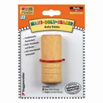 Drevená hrkálka MAXI - svetlá