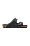 Kožené pantofle Birkenstock Arizona Woven Emboss černá barva, 1029133