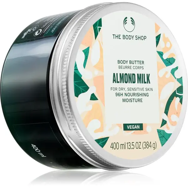 The Body Shop Almond Milk Body Butter tělové máslo s vyživujícím účinkem 400 ml