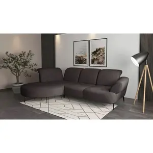 Sit & More ROHOVÁ SEDAČKA, textil, barvy grafitu