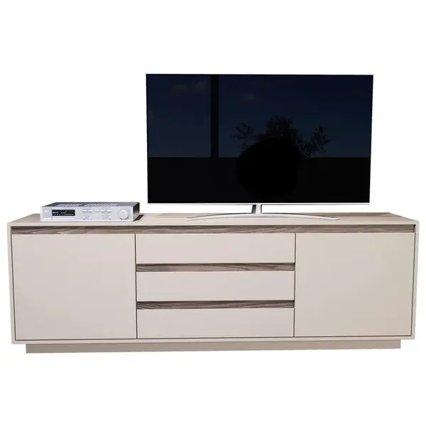 Stylife NÍZKÁ KOMODA, barvy ořechu, kašmírová, 190/64/45 cm