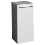 Xora SPODNÍ SKŘÍŇKA, vysoce lesklá bílá, antracitová, 34/72/31 cm