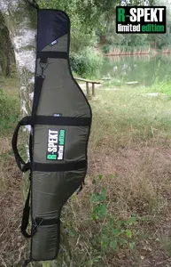 R-spekt single polstrované khaki pouzdro na prut-209 cm 13 ft