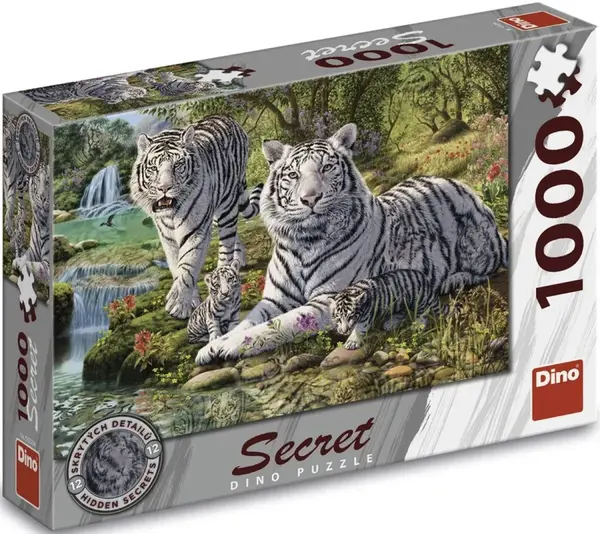Puzzle Bílí tygři 1000 dílků Secret Collection
