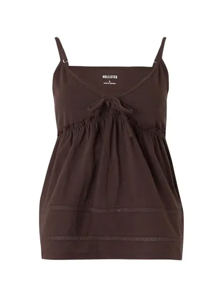 HOLLISTER Top  čokoládová