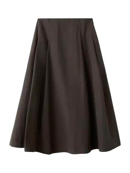 MANGO Sukňa 'Bangkok'  tmavohnedá