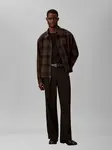 Calvin Klein Prechodná bunda  modrá / hnedá / tmavohnedá