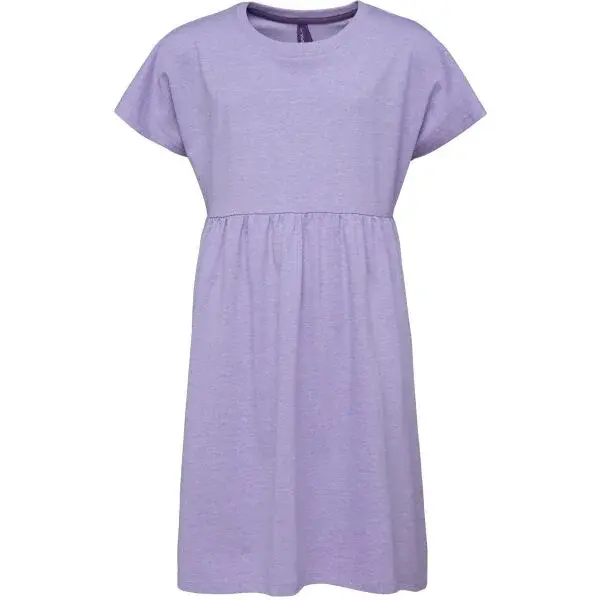 Lewro BECKIRA Pohodlné dievčenské šaty, fialová, veľkosť 128-134
