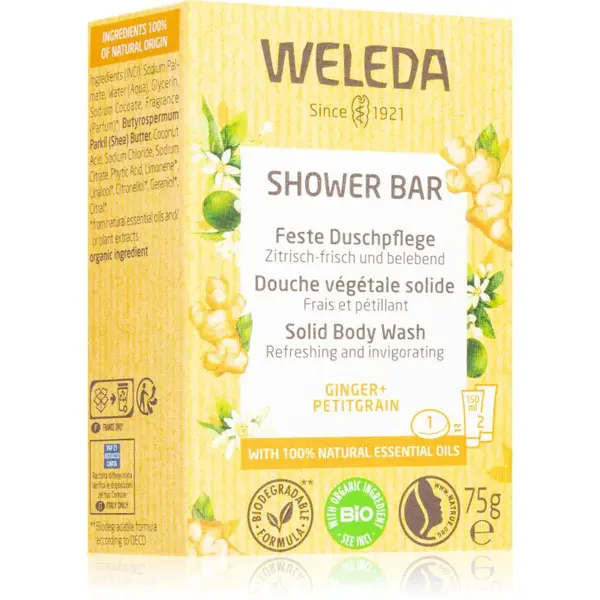 Weleda Shower Bar Ginger tuhé mydlo so zázvorom 75 g