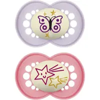 MAM Original Night 16m+ cumlík Pink/ Purple 2 ks