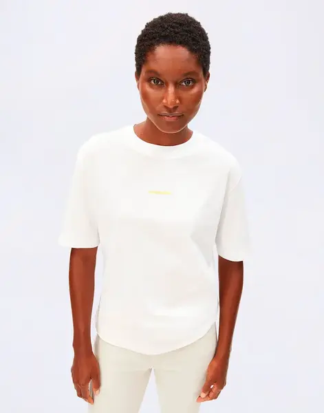 Tričko Armedangels Tarjaa 3664 white-AA yellow