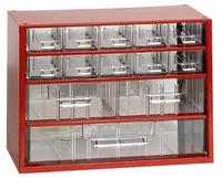 MARS Svratka Box na nářadí MINI - 10xA, 2xB, 1xC, červená barva - MARS 6761C Barva: červená