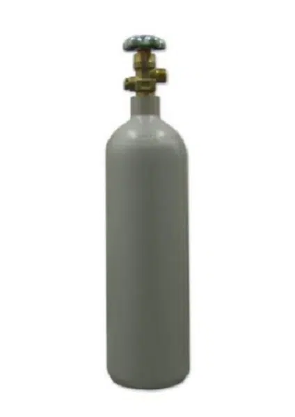 MDtools Plynová tlaková láhev CO2, 2 litry, 50 Bar, náplň 1,5 kg, plná, závit W21,8, s víčkem