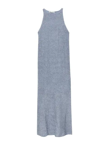 Pull&Bear Letné šaty  dymovo modrá