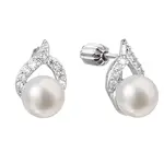 Evolution Group - Pavona Stříbrné náušnice s pravými perlami Pavona 21055.1B