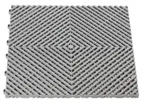 Plastová dlaždice, perforovaná, modulární, 40 x 40 x 1,8 cm, šedá barva - Procarosa Barva: šedá