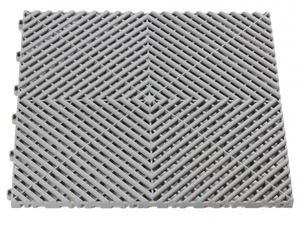 Plastová dlaždice, perforovaná, modulární, 40 x 40 x 1,8 cm, černá barva - Procarosa Barva: šedá
