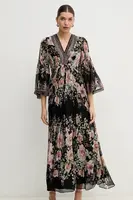 Šaty s příměsí hedvábí Hale BOB Alanna