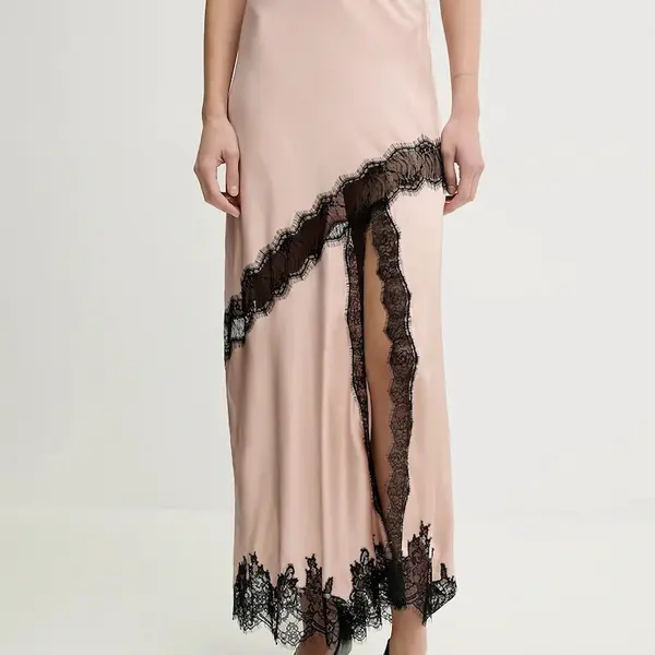Sukně Herskind Panther oranžová barva, maxi, 5500370