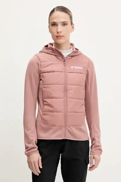 Sportovní bunda adidas TERREX Multi Hybrid oranžová barva, JD8416